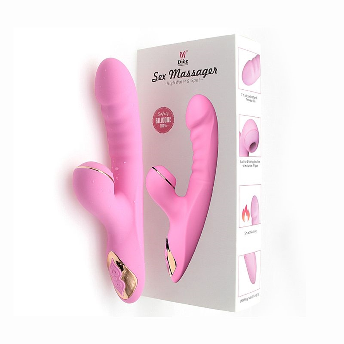 Vibrador De Ponto G E Clitóris Com Pulsação Dibe Ponto G Hot Sul Distribuidora 3961