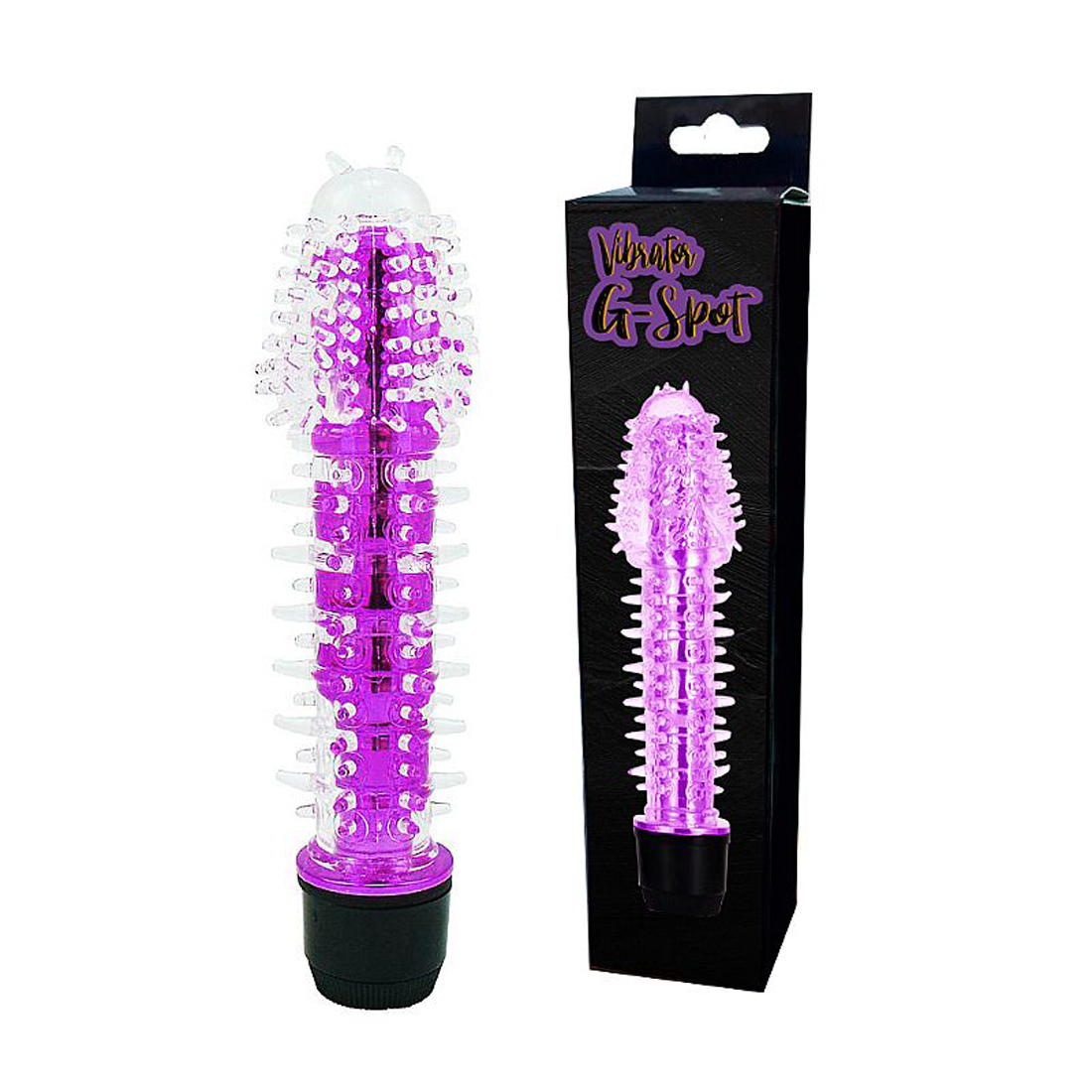 Vibrador com Capa Texturizada - Roxo