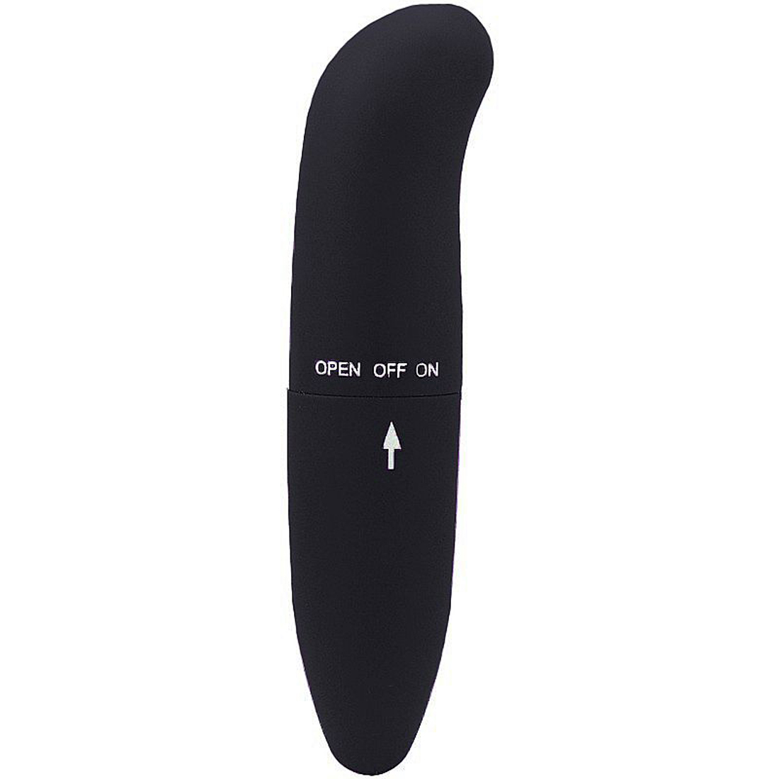 5131-P - Vibrador Ponto G Aveludado Preto (PG025)