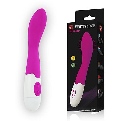 Vibrador Ponto G com 30 Modos de Vibração - Pretty Love Bishop - Pink