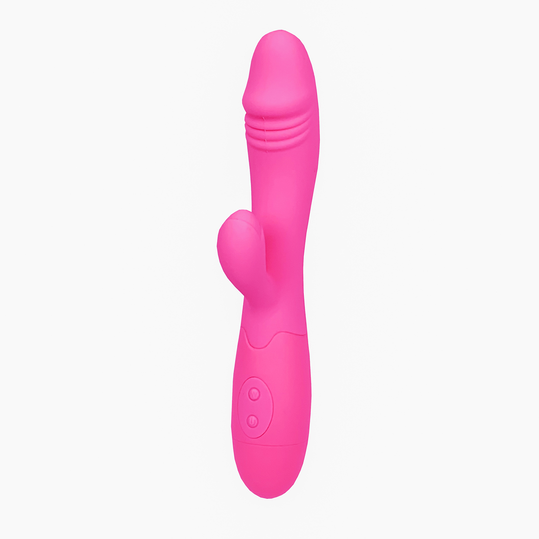 Vibrador Ponto G c/ Plug Lateral - Pretty Love - Magenta