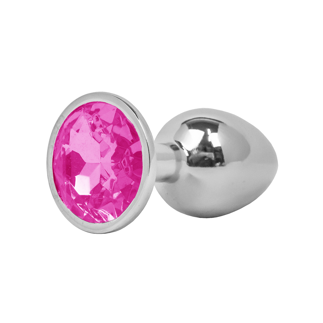 5845PK - Plug Anal de Luxo em Alumínio - Tamanho P - Cor Pink