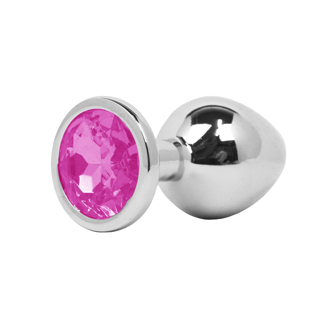 5846PK - Plug Anal de Luxo em Alumínio - Tamanho M - Cor Pink