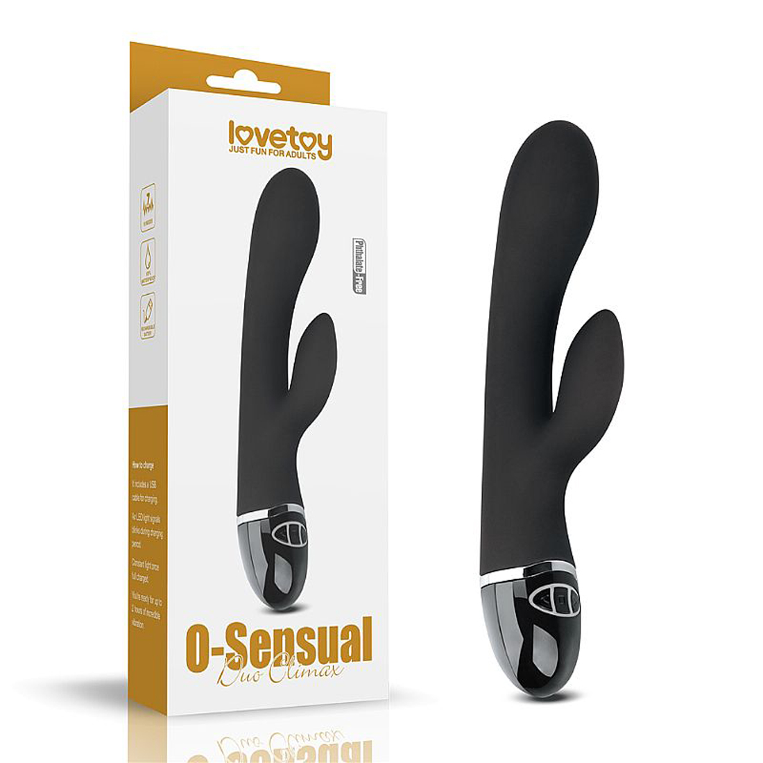 Vibrador de Ponto G com Estimulador de Clitóris Duo Clímax Lovetoy