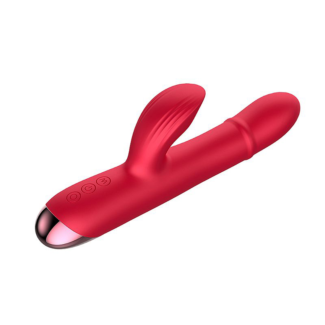 Vibrador Ponto G Clitóris Sobe e Desce - 10 MD Vibração - Vermelho