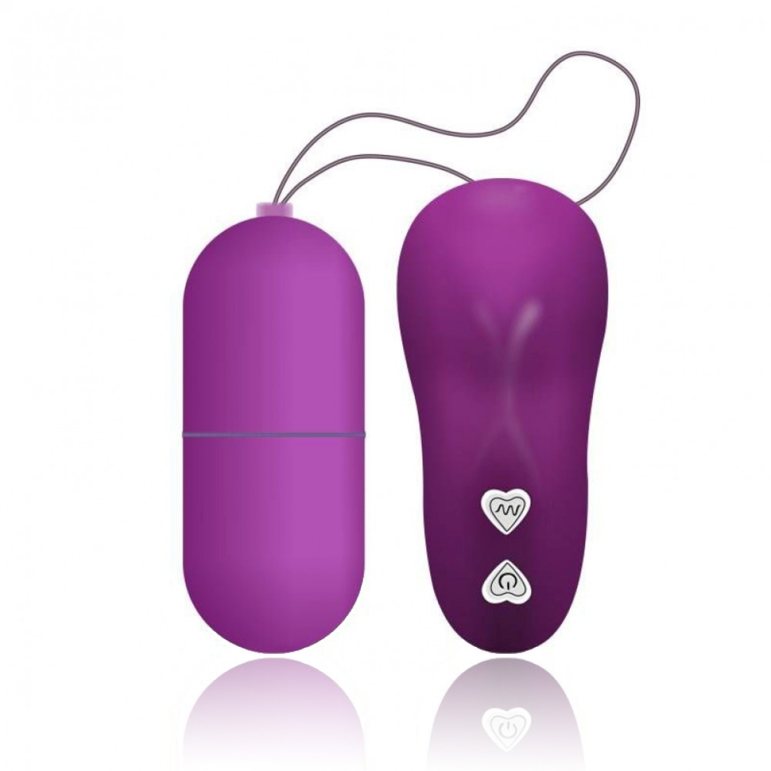 Bullet com Controle Wireless Led 10 Vibrações - Roxo