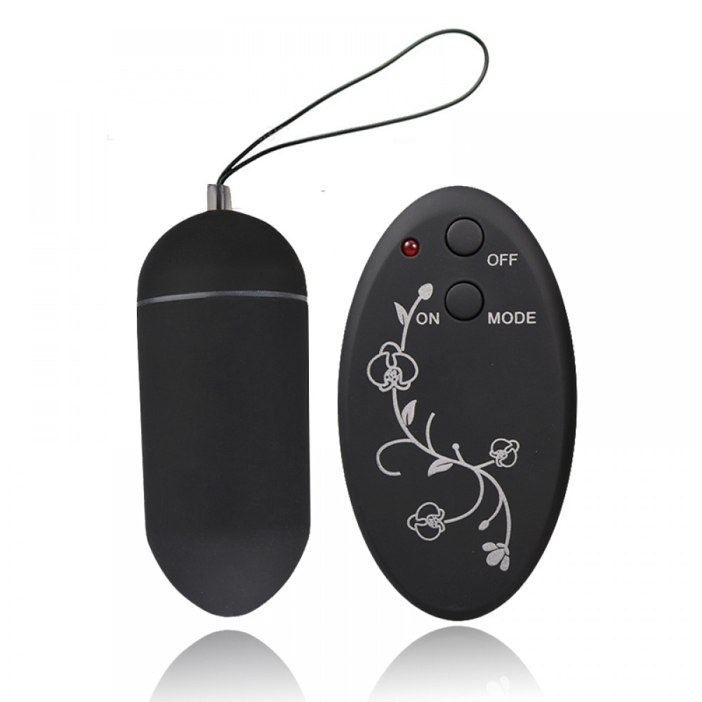 Bullet com Controle Wireless Floral 10 Vibrações - Preto