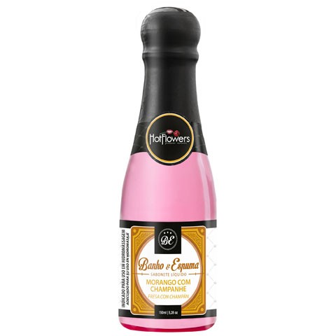 Sabonete Líquido Banho & Espuma Morango c/ Champanhe 150ml