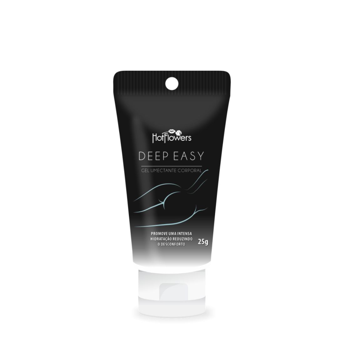 Gel Bisnaga Deep Easy Preto Anal 25g - Lacre