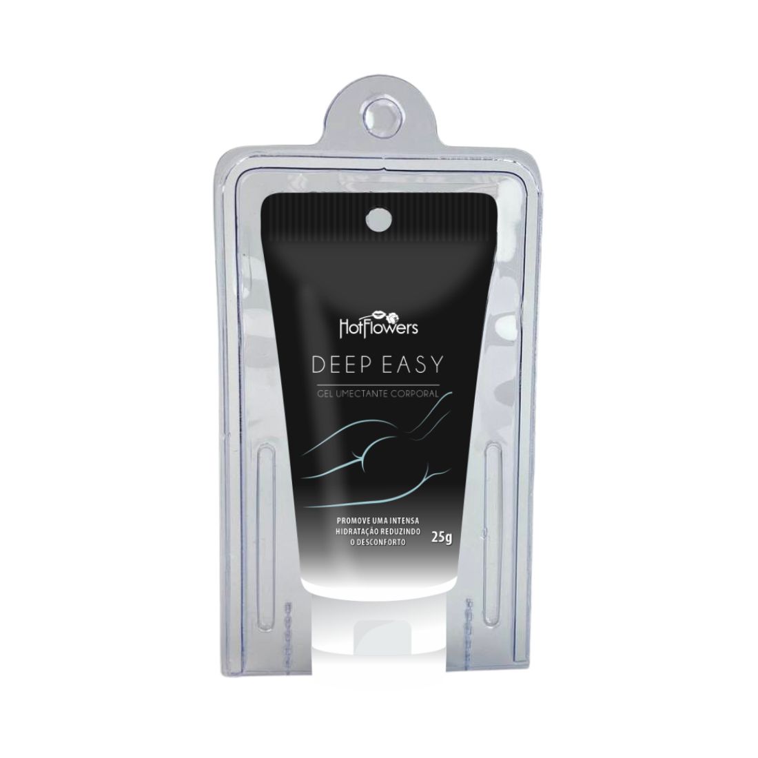 Gel Bisnaga Deep Easy Preto Anal 25g - Blister