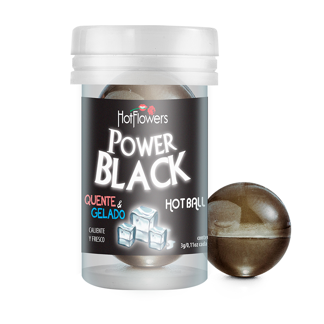 Hot Ball Beija Muito Duplo Power Black