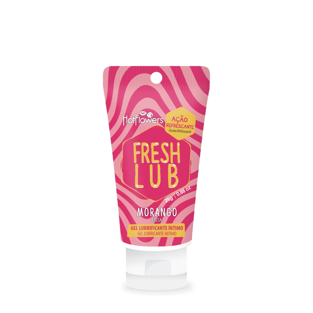 HC498 - Gel Lubrificante Beijável Fresh Lub Morango 25g