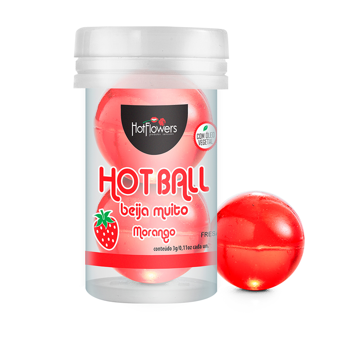 Hot Ball Beija Muito Morango