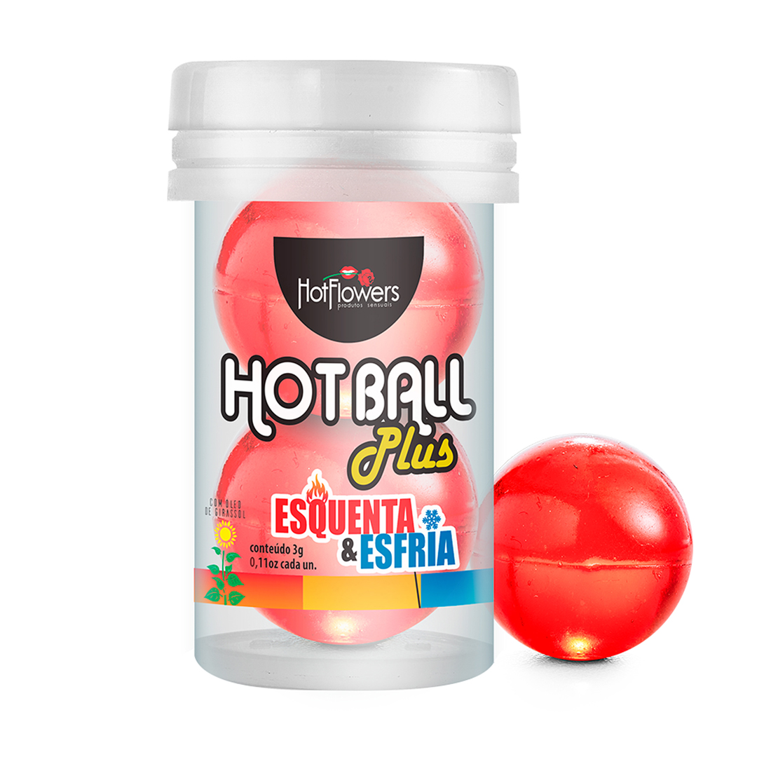 HC589 - Hot Ball Plus Funcional Esquenta Esfria - c/ 2 Unidades