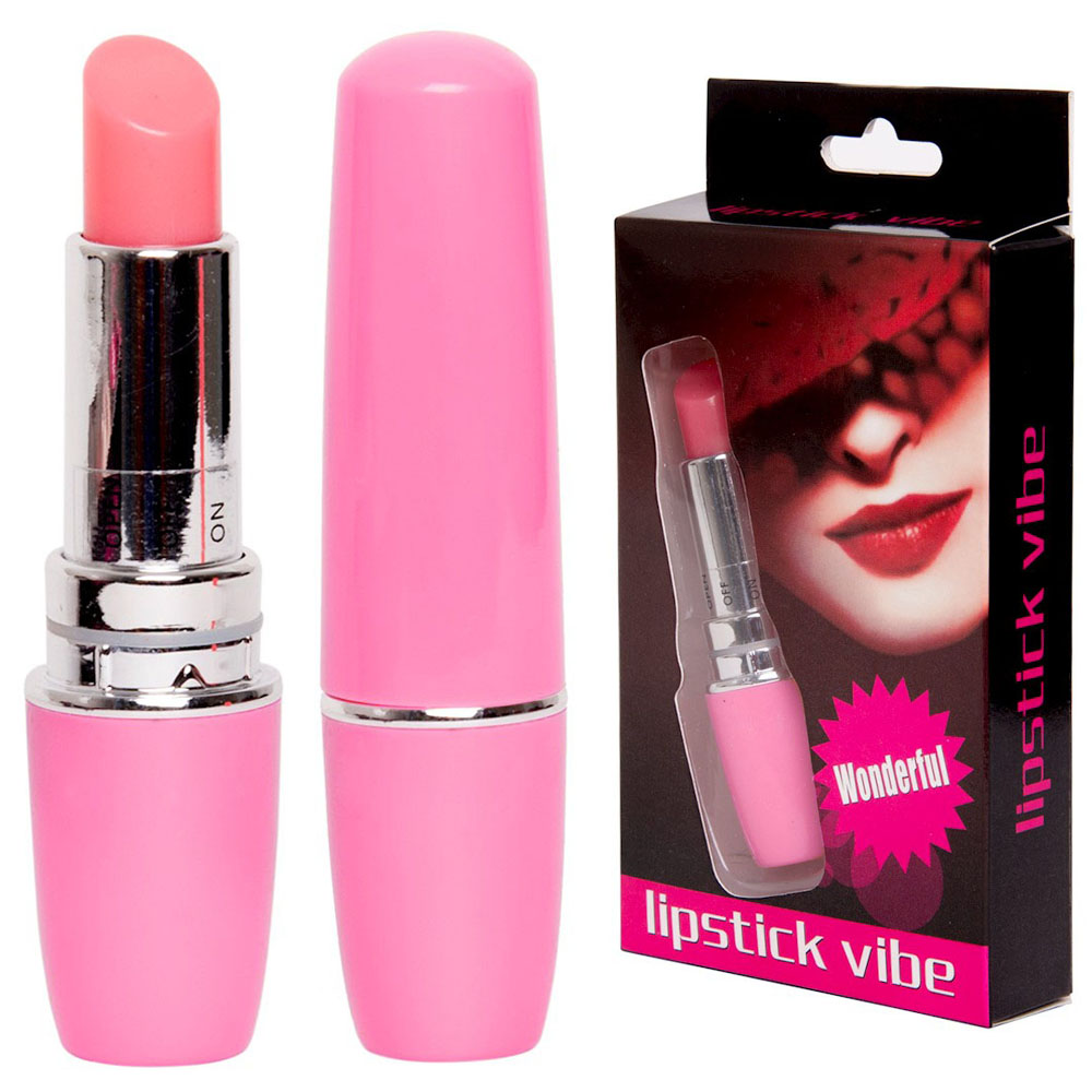 MV007RO - Vibrador em Formato de Batom - Rosa