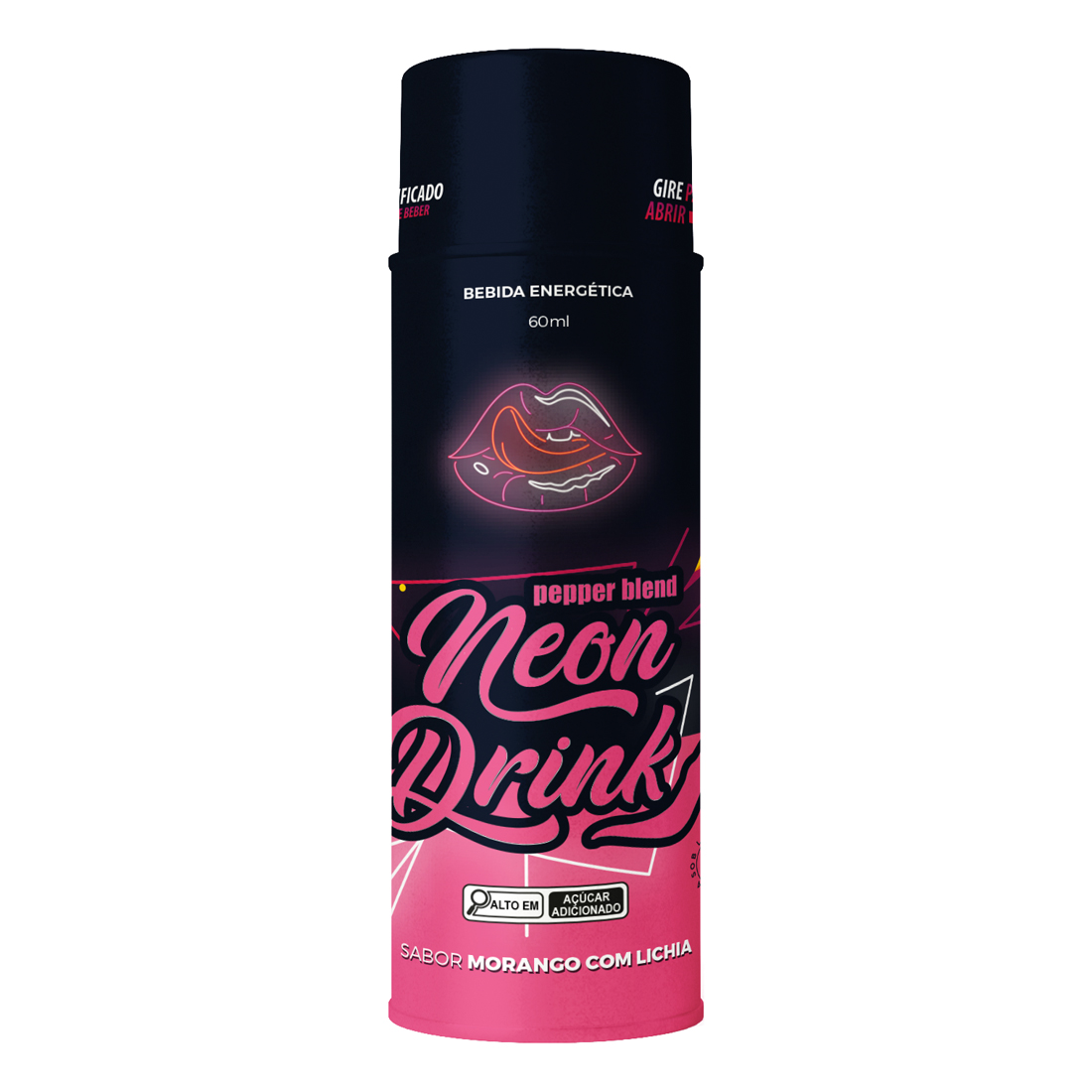 PB330 - Neon Drink Morango com Lichia 60ml