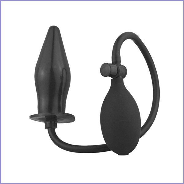 Plug Anal Inflável Preto