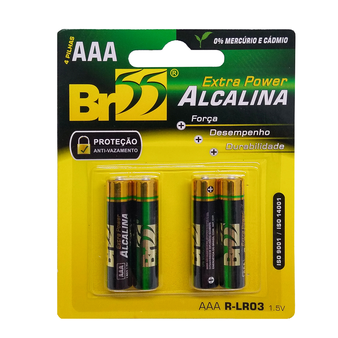 Pilha Alcalina AAA Palito c/ 4