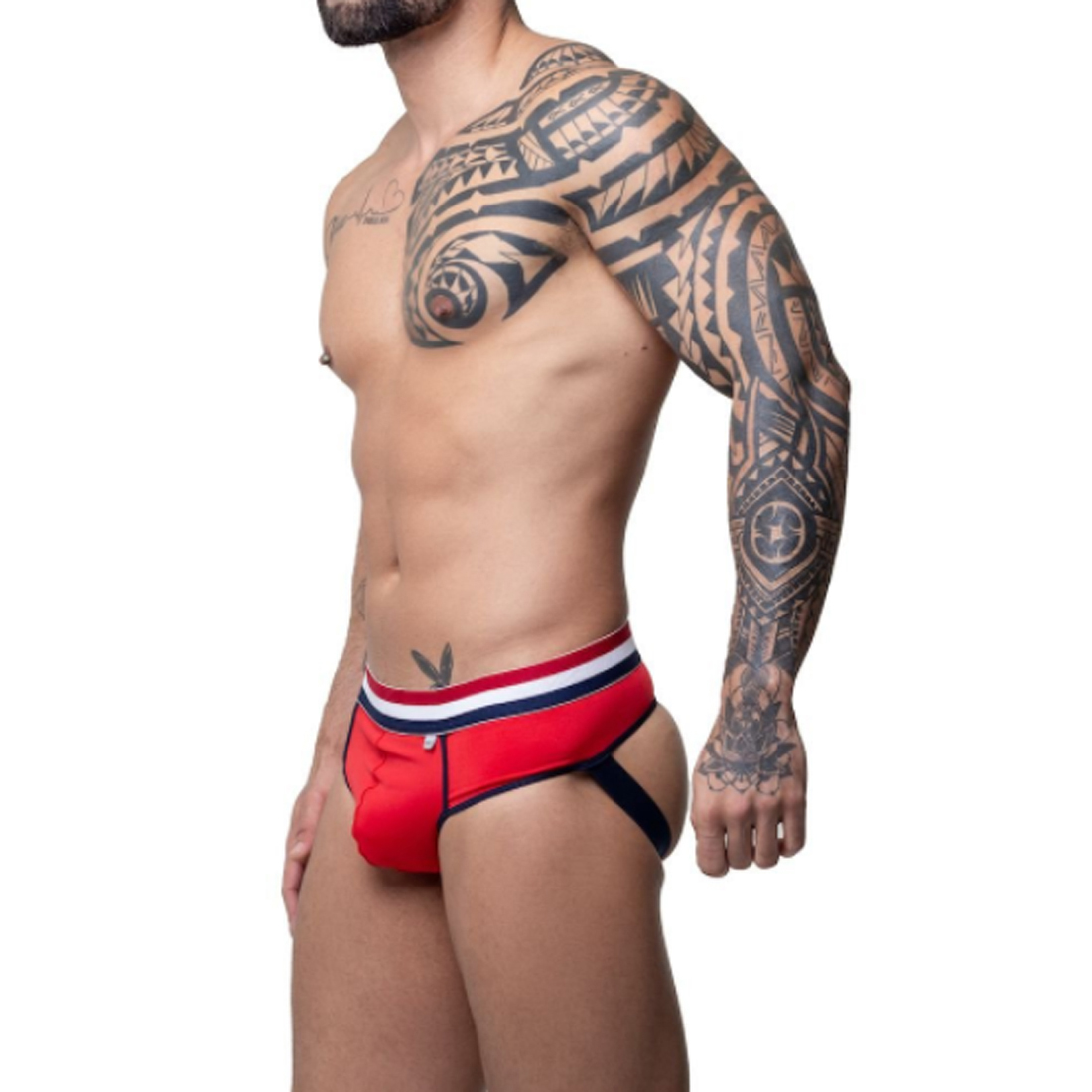 SD123 - Cueca Vermelha Frente Slip Jock Atrás