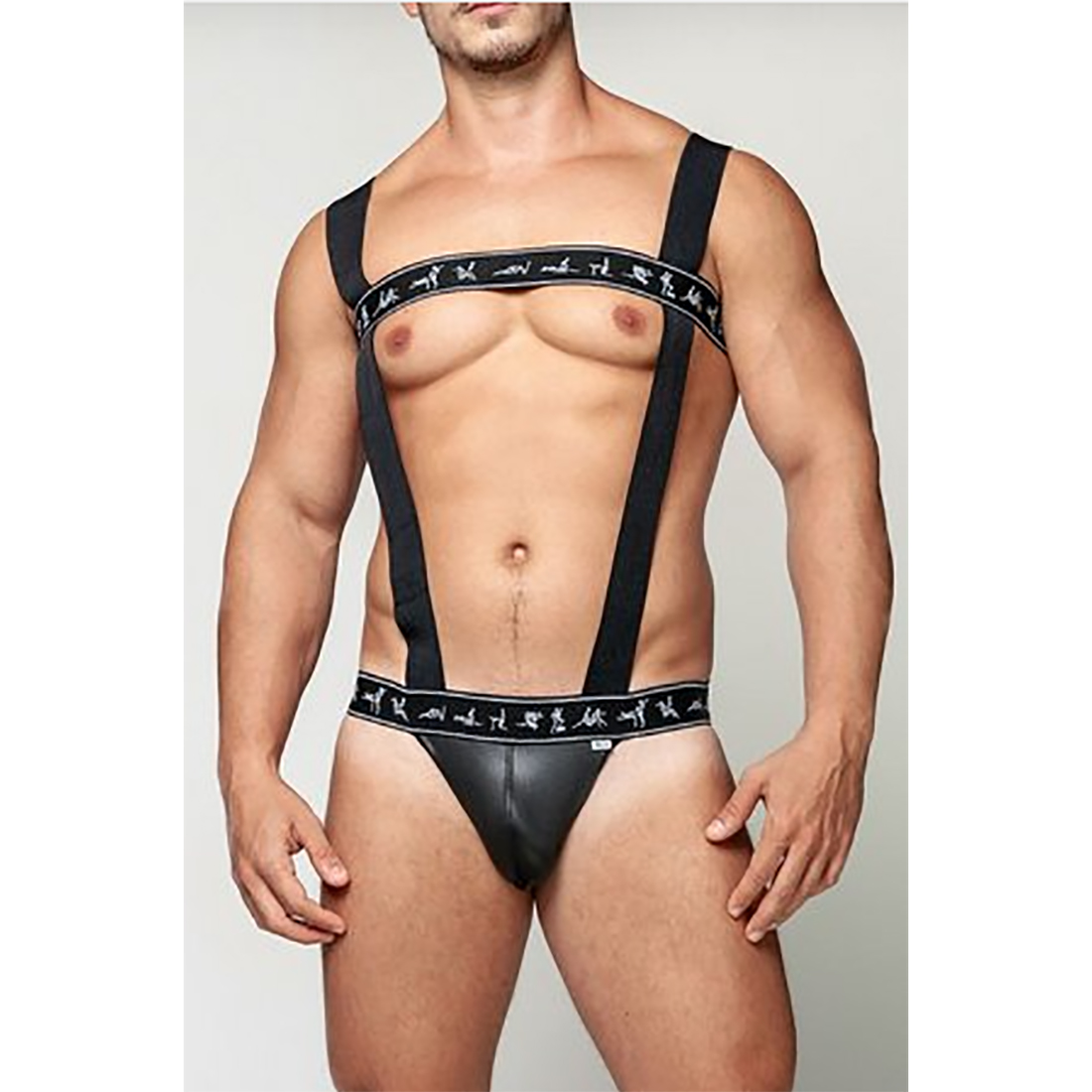 Body Harness Preto Elástico Kamasutra Gay